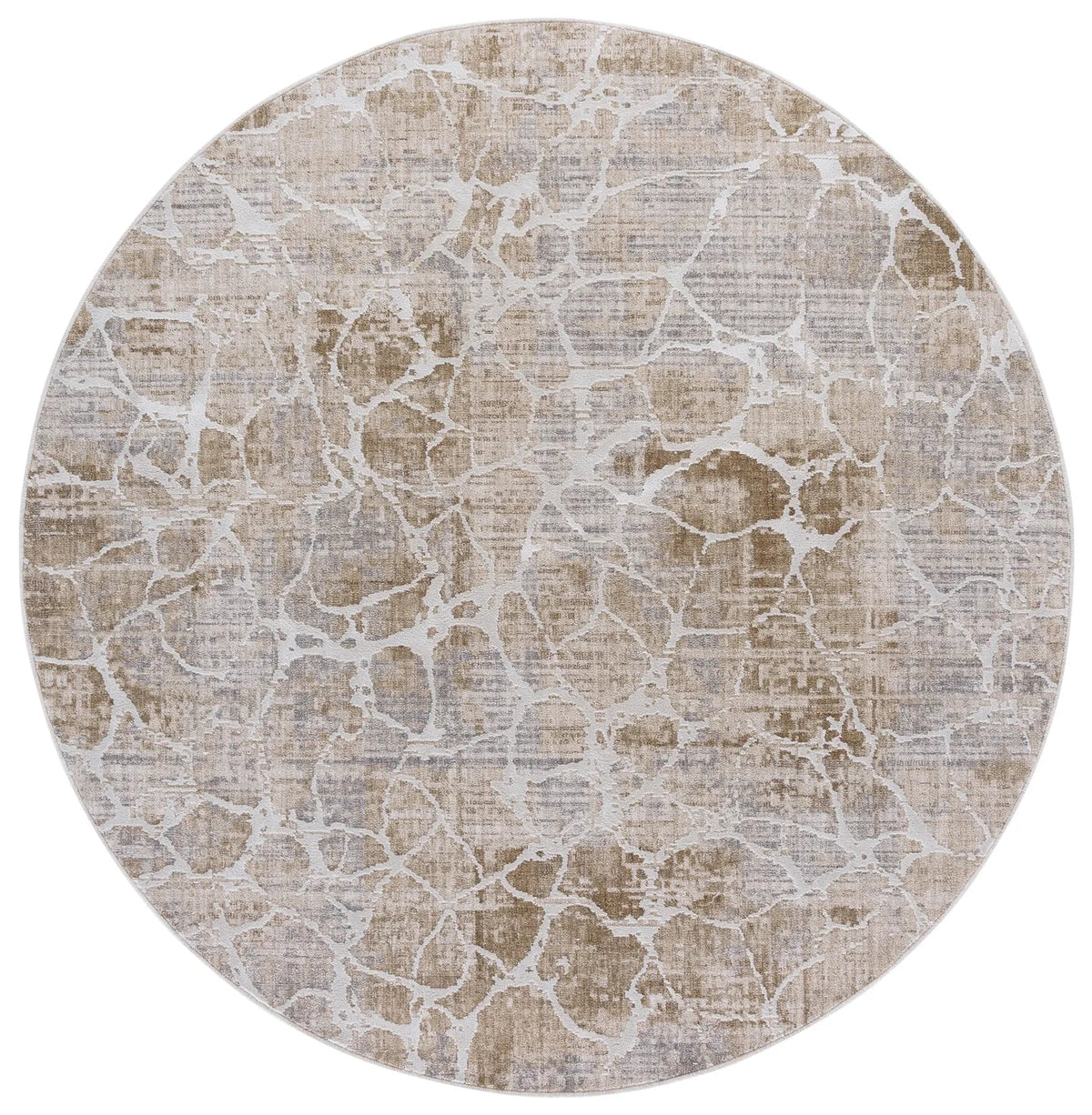 Safavieh Finley Modern 6'-7" x 6'-7" Rug in Beige / Ivory