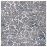 Safavieh Finley Modern 6'-7" x 6'-7" Rug in Grey / Blue