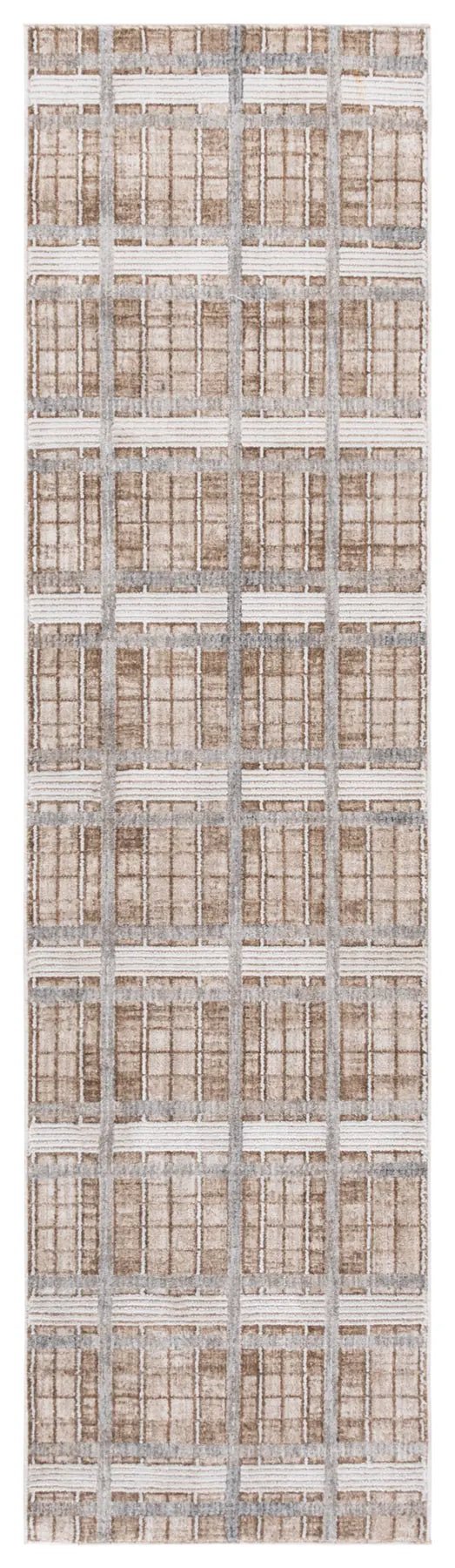 Safavieh Finley Modern 2'-2" x 10'-0" Rug in Beige / Grey