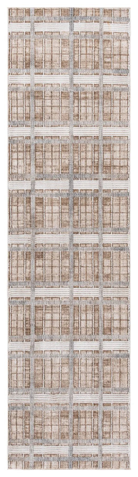 Safavieh Finley Modern 2'-2" x 10'-0" Rug in Beige / Grey