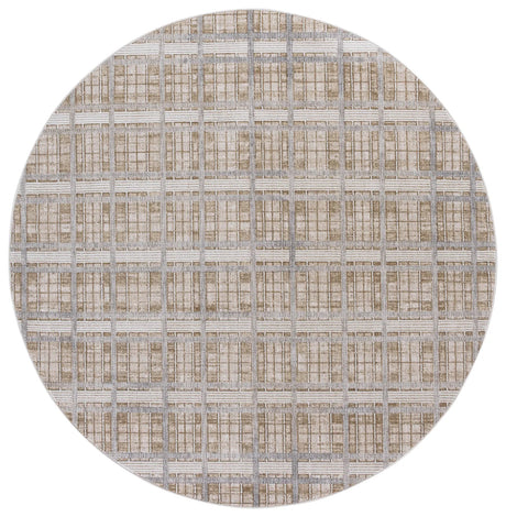 Safavieh Finley Modern 6'-7" x 6'-7" Rug in Beige / Grey