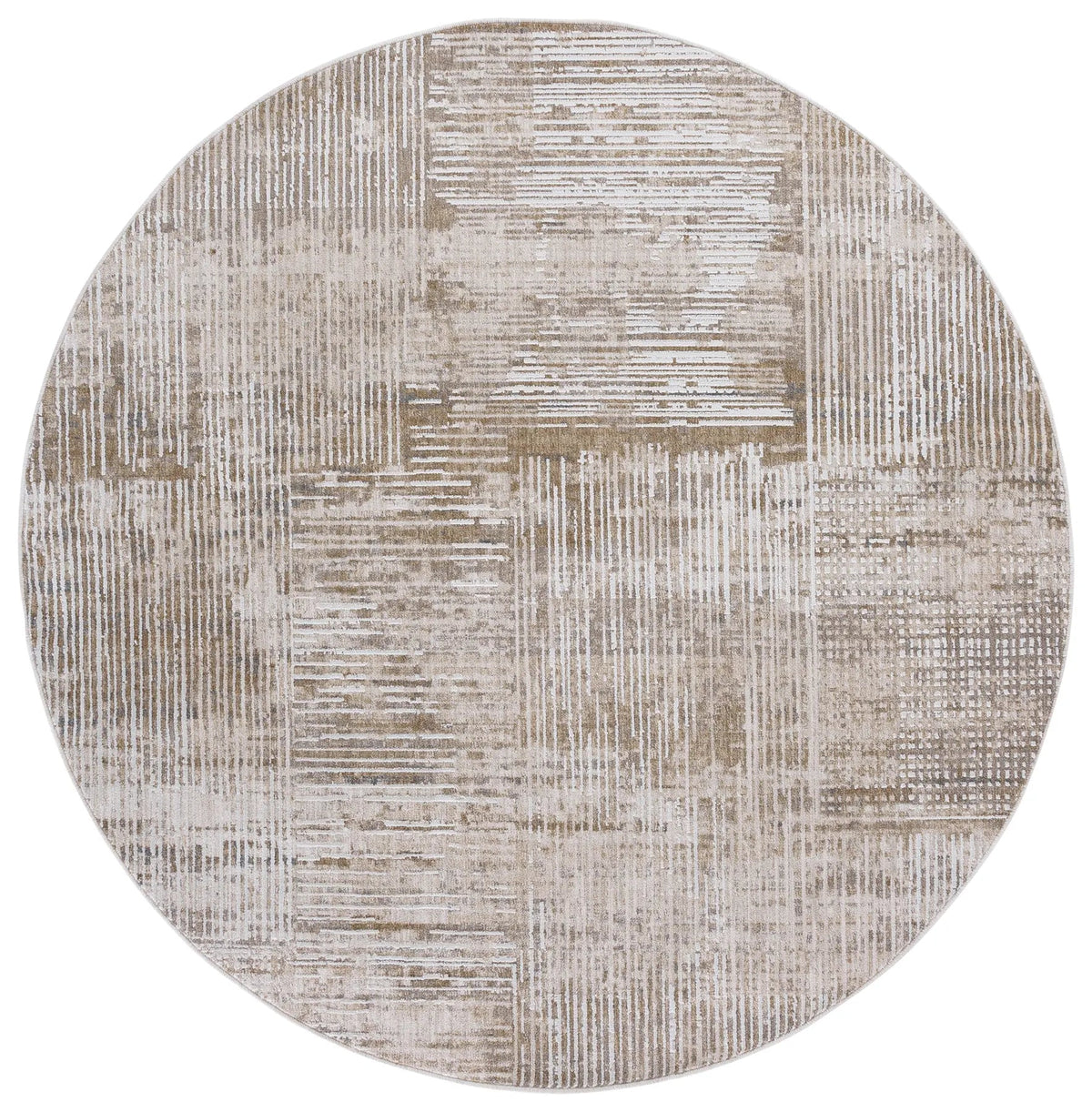 Safavieh Finley Modern 6'-7" x 6'-7" Rug in Ivory / Beige