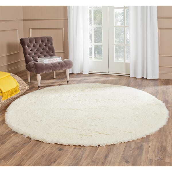 Safavieh Flokati Flk150A Ivory Rugs - Safavieh - flk150a - 4sq