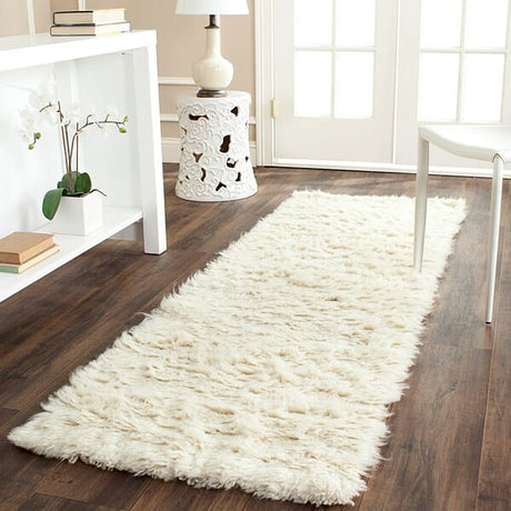 Safavieh Flokati Flk150A Ivory Rugs - Safavieh - flk150a - 4sq