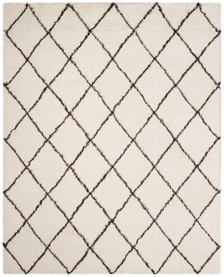 Safavieh Flokati Flk155A Ivory / Brown Rugs - Safavieh - flk155a - 3