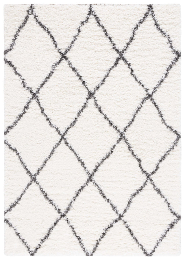 Safavieh Flokati Flkb313A Ivory/Dark Grey Rug - Safavieh - flkb313a - 24