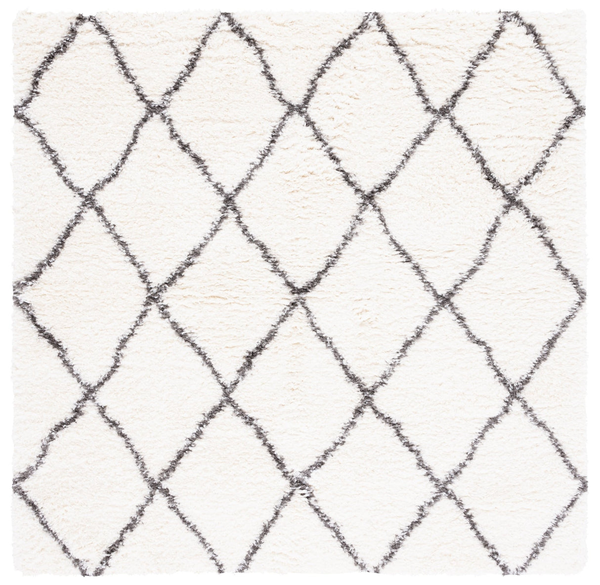 Safavieh Flokati Flkb313A Ivory/Dark Grey Rug - Safavieh - flkb313a - 27