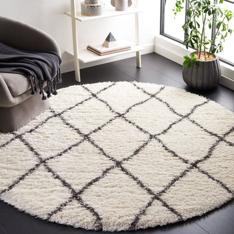 Safavieh Flokati Flkb313A Ivory/Dark Grey Rug - Safavieh - flkb313a - 27