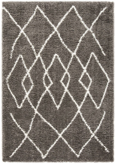 Safavieh Flokati Shag Flk965H Charcoal / Ivory Rugs - Safavieh - flk965h - 5