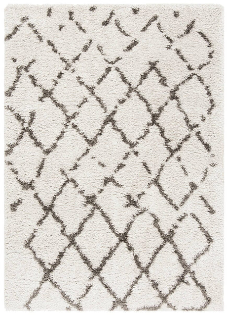 Safavieh Flokati Shag Flk981G Silver / Charcoal Rugs - Safavieh - flk981g - 5