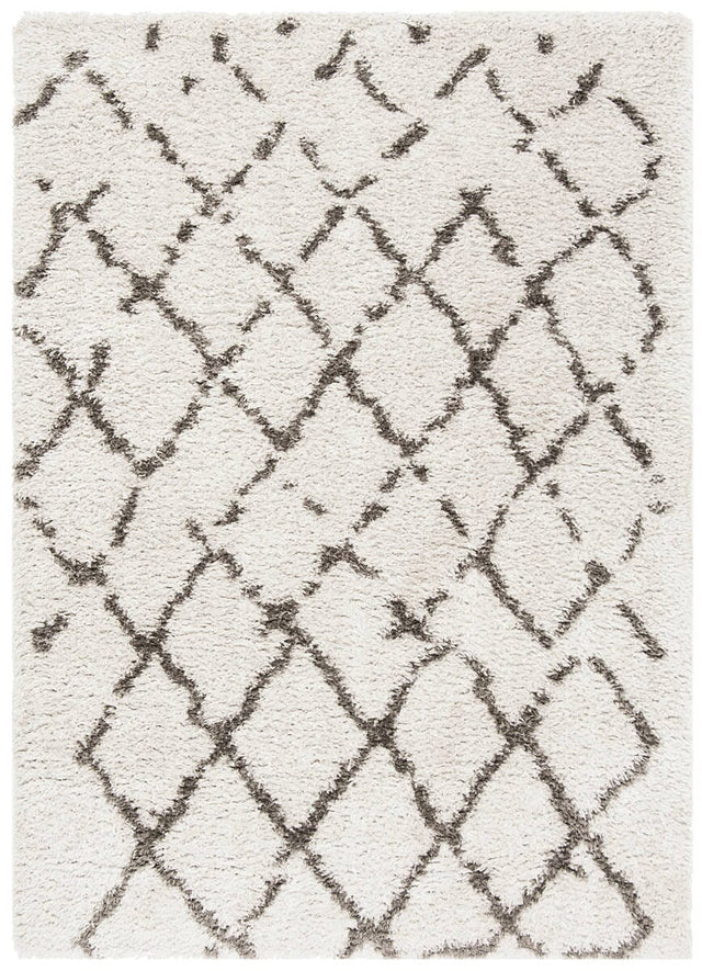 Safavieh Flokati Shag Flk981G Silver / Charcoal Rugs - Safavieh - flk981g - 5