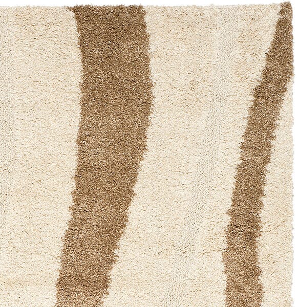 Safavieh Florida Shag Sg451 - 1128 Cream / Dark Brown Rugs - Safavieh - sg451 - 1128 - 3