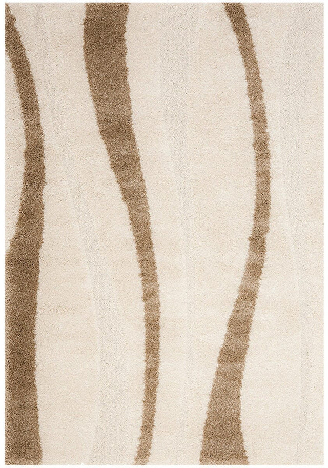 Safavieh Florida Shag Sg451 - 1128 Cream / Dark Brown Rugs - Safavieh - sg451 - 1128 - 3