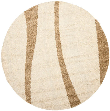 Safavieh Florida Shag Sg451 - 1128 Cream / Dark Brown Rugs - Safavieh - sg451 - 1128 - 4r