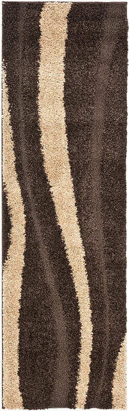 Safavieh Florida Shag Sg451 - 2813 Dark Brown / Beige Rugs - Safavieh - sg451 - 2813 - 27