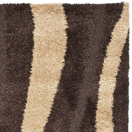 Safavieh Florida Shag Sg451 - 2813 Dark Brown / Beige Rugs - Safavieh - sg451 - 2813 - 3