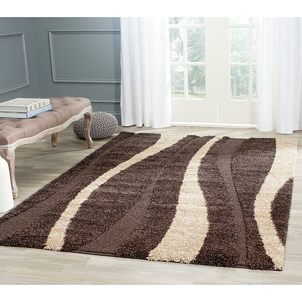 Safavieh Florida Shag Sg451 - 2813 Dark Brown / Beige Rugs - Safavieh - sg451 - 2813 - 3