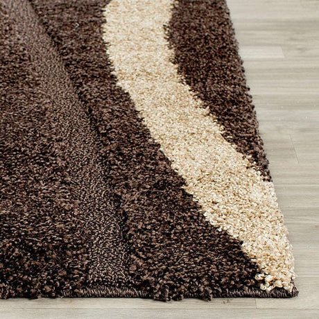 Safavieh Florida Shag Sg451 - 2813 Dark Brown / Beige Rugs - Safavieh - sg451 - 2813 - 3