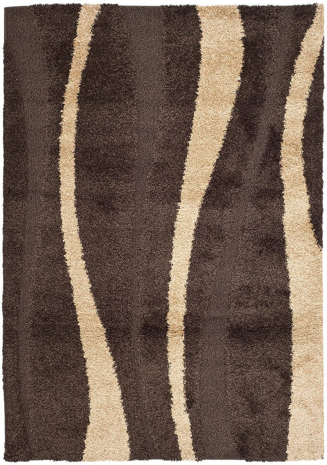 Safavieh Florida Shag Sg451 - 2813 Dark Brown / Beige Rugs - Safavieh - sg451 - 2813 - 3