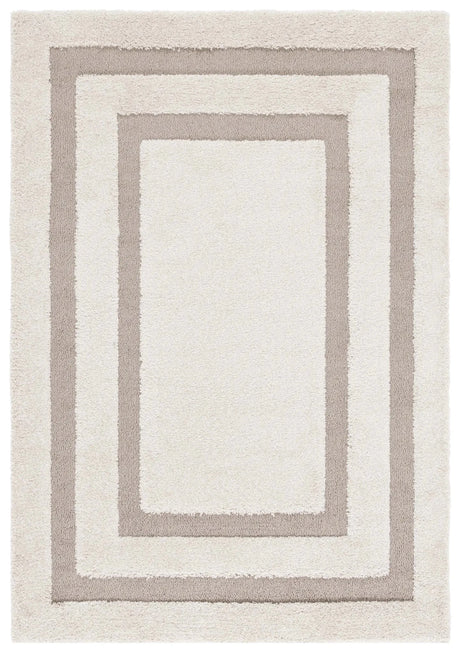 Safavieh Florida Shag 4'-0" x 6'-0" Rug in Beige / Dark Beig