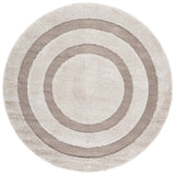 Safavieh Florida Shag 6'-7" x 6'-7" Rug in Beige / Dark Beig