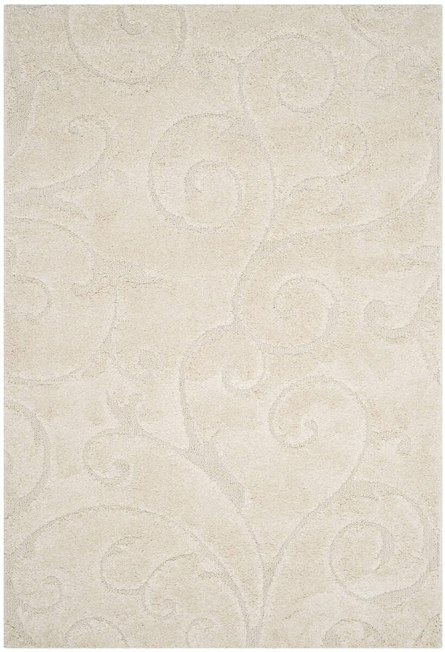 Safavieh Florida Shag Sg455 - 1111 Creme / Creme Rugs - Safavieh - sg455 - 1111 - 4r