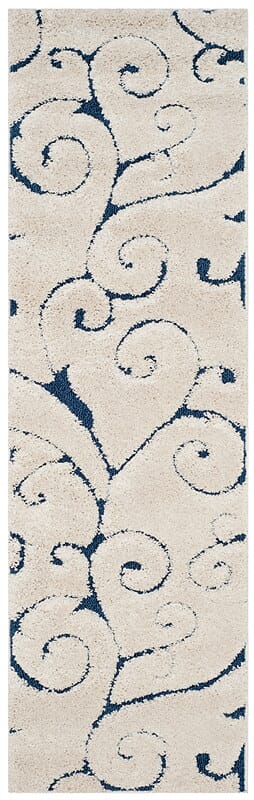 Safavieh Florida Shag Sg455 - 1165 Cream / Blue Rugs - Safavieh - sg455 - 1165 - 24