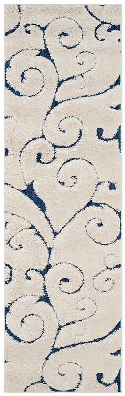 Safavieh Florida Shag Sg455 - 1165 Cream / Blue Rugs - Safavieh - sg455 - 1165 - 29