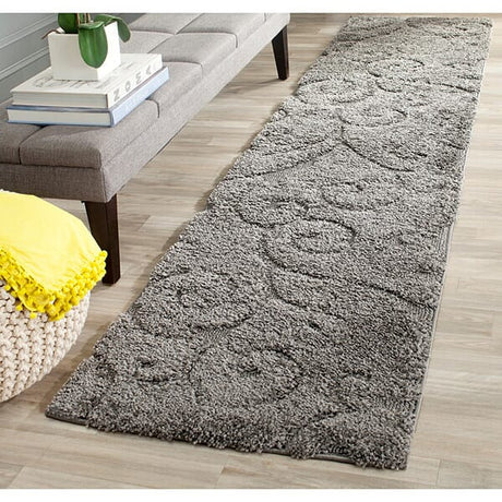 Safavieh Florida Shag Sg455 - 8013 Grey / Beige Rugs - Safavieh - sg455 - 8013 - 4sq