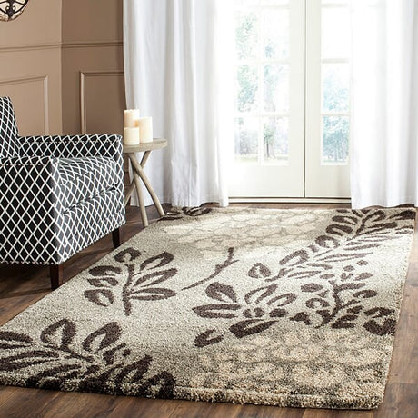 Safavieh Florida Shag Sg456 - 7928 Smoke / Dark Brown Rugs - Safavieh - sg456 - 7928 - 3