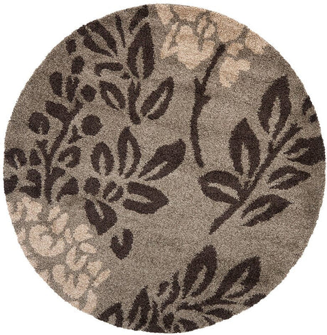 Safavieh Florida Shag Sg456 - 7928 Smoke / Dark Brown Rugs - Safavieh - sg456 - 7928 - 4r