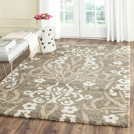 Safavieh Florida Shag Sg457 - 7913 Smoke / Beige Rugs - Safavieh - sg457 - 7913 - 3