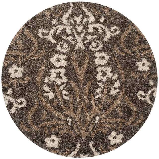 Safavieh Florida Shag Sg457 - 7913 Smoke / Beige Rugs - Safavieh - sg457 - 7913 - 4r