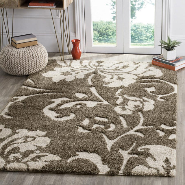 Safavieh Florida Shag Sg458 - 7913 Dark Brown / Smoke Rugs - Safavieh - sg458 - 7913 - 3