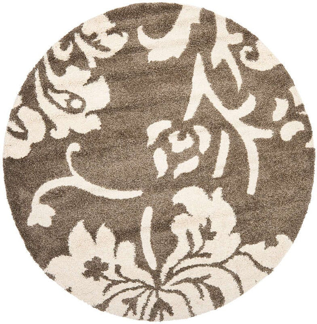 Safavieh Florida Shag Sg458 - 7913 Dark Brown / Smoke Rugs - Safavieh - sg458 - 7913 - 4r