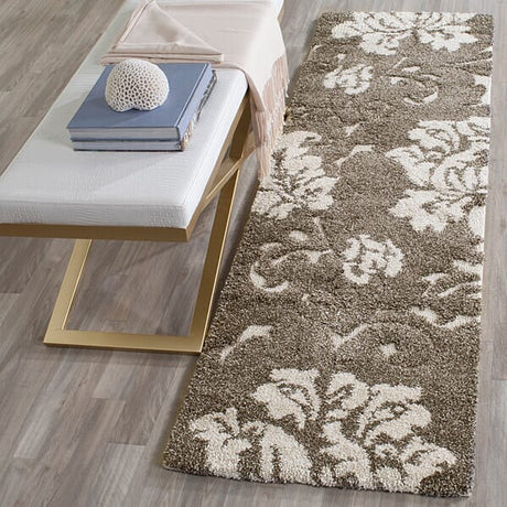 Safavieh Florida Shag Sg458 - 7913 Dark Brown / Smoke Rugs - Safavieh - sg458 - 7913 - 7sq