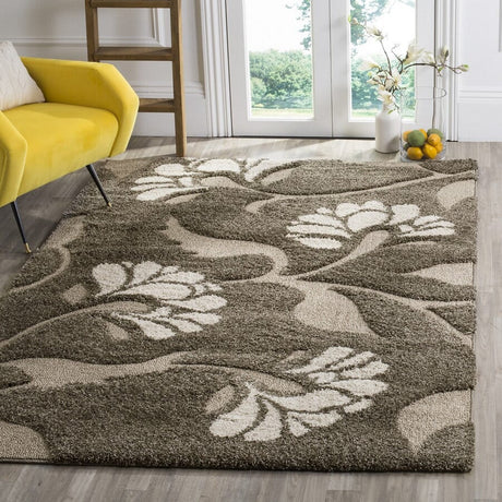 Safavieh Florida Shag Sg459 - 7913 Smoke / Beige Rugs - Safavieh - sg459 - 7913 - 24