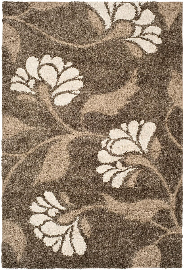 Safavieh Florida Shag Sg459 - 7913 Smoke / Beige Rugs - Safavieh - sg459 - 7913 - 24