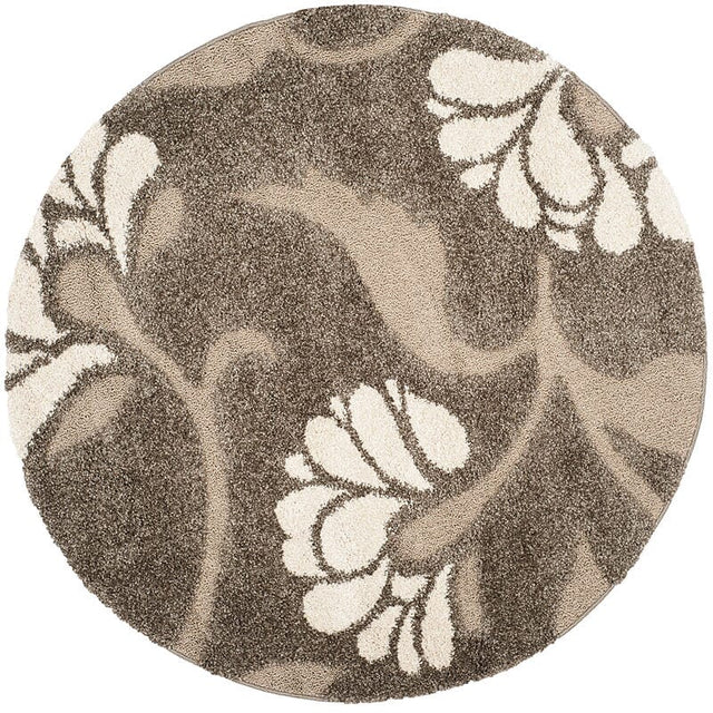 Safavieh Florida Shag Sg459 - 7913 Smoke / Beige Rugs - Safavieh - sg459 - 7913 - 4r