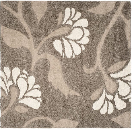 Safavieh Florida Shag Sg459 - 7913 Smoke / Beige Rugs - Safavieh - sg459 - 7913 - 4sq