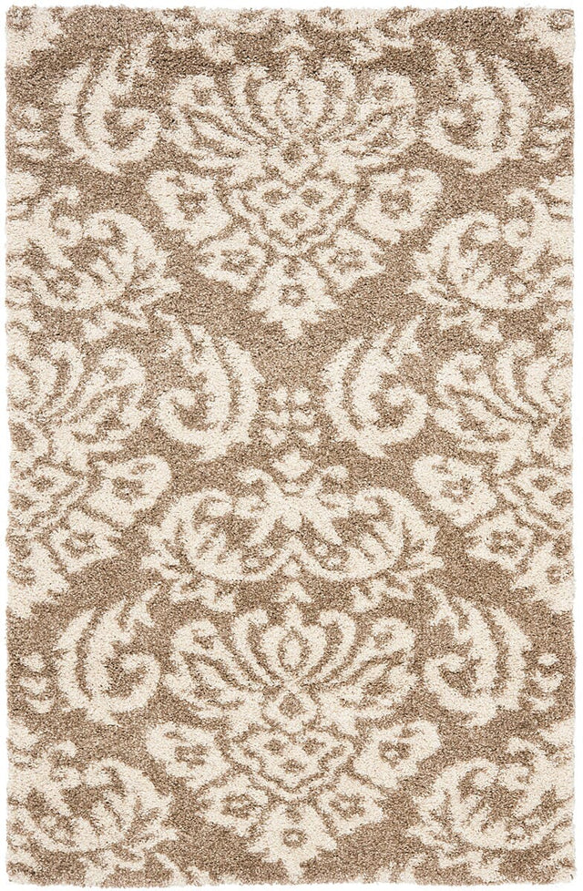 Safavieh Florida Shag Sg460 - 1311 Beige / Cream Rugs - Safavieh - sg460 - 1311 - 4r