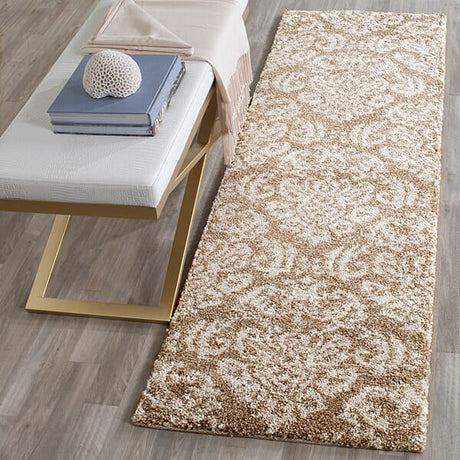 Safavieh Florida Shag Sg460 - 1311 Beige / Cream Rugs - Safavieh - sg460 - 1311 - 4sq