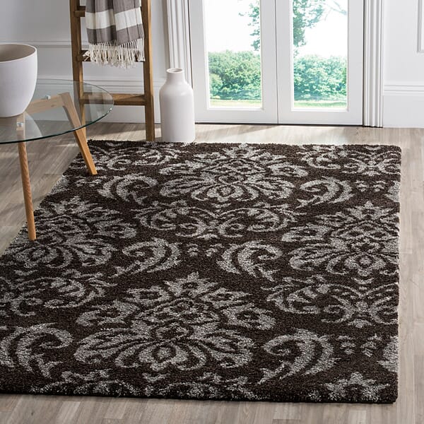 Safavieh Florida Shag Sg460 - 2879 Dark Brown / Smoke Rugs - Safavieh - sg460 - 2879 - 3