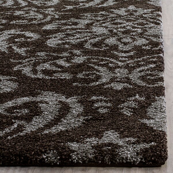 Safavieh Florida Shag Sg460 - 2879 Dark Brown / Smoke Rugs - Safavieh - sg460 - 2879 - 3