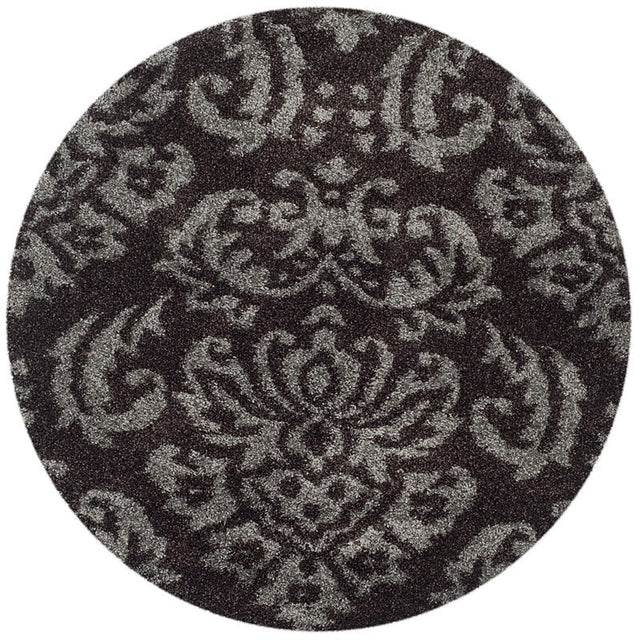 Safavieh Florida Shag Sg460 - 2879 Dark Brown / Smoke Rugs - Safavieh - sg460 - 2879 - 4r