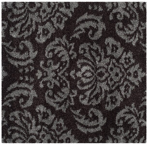 Safavieh Florida Shag Sg460 - 2879 Dark Brown / Smoke Rugs - Safavieh - sg460 - 2879 - 4sq