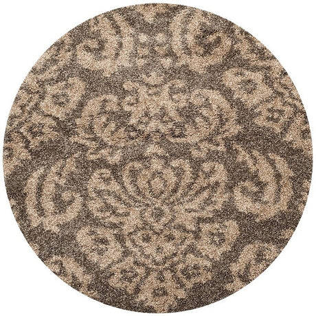 Safavieh Florida Shag Sg460 - 7913 Smoke / Beige Rugs - Safavieh - sg460 - 7913 - 4r