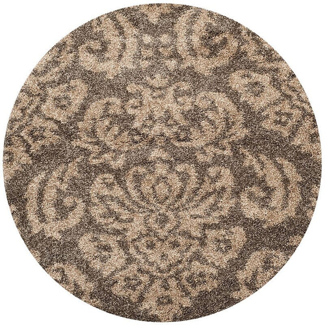 Safavieh Florida Shag Sg460 - 7913 Smoke / Beige Rugs - Safavieh - sg460 - 7913 - 4r