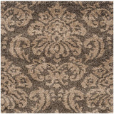 Safavieh Florida Shag Sg460 - 7913 Smoke / Beige Rugs - Safavieh - sg460 - 7913 - 4sq