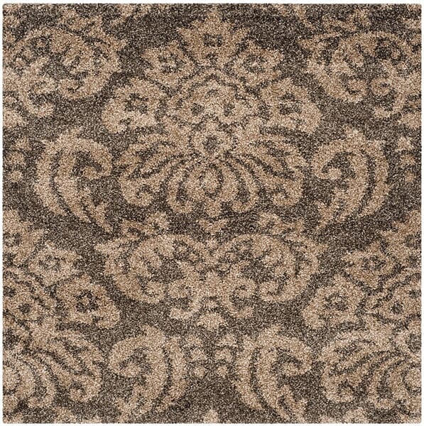 Safavieh Florida Shag Sg460 - 7913 Smoke / Beige Rugs - Safavieh - sg460 - 7913 - 4sq